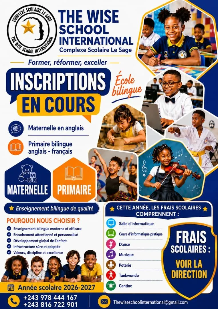 Affiche officielle des inscriptions 2026-2027